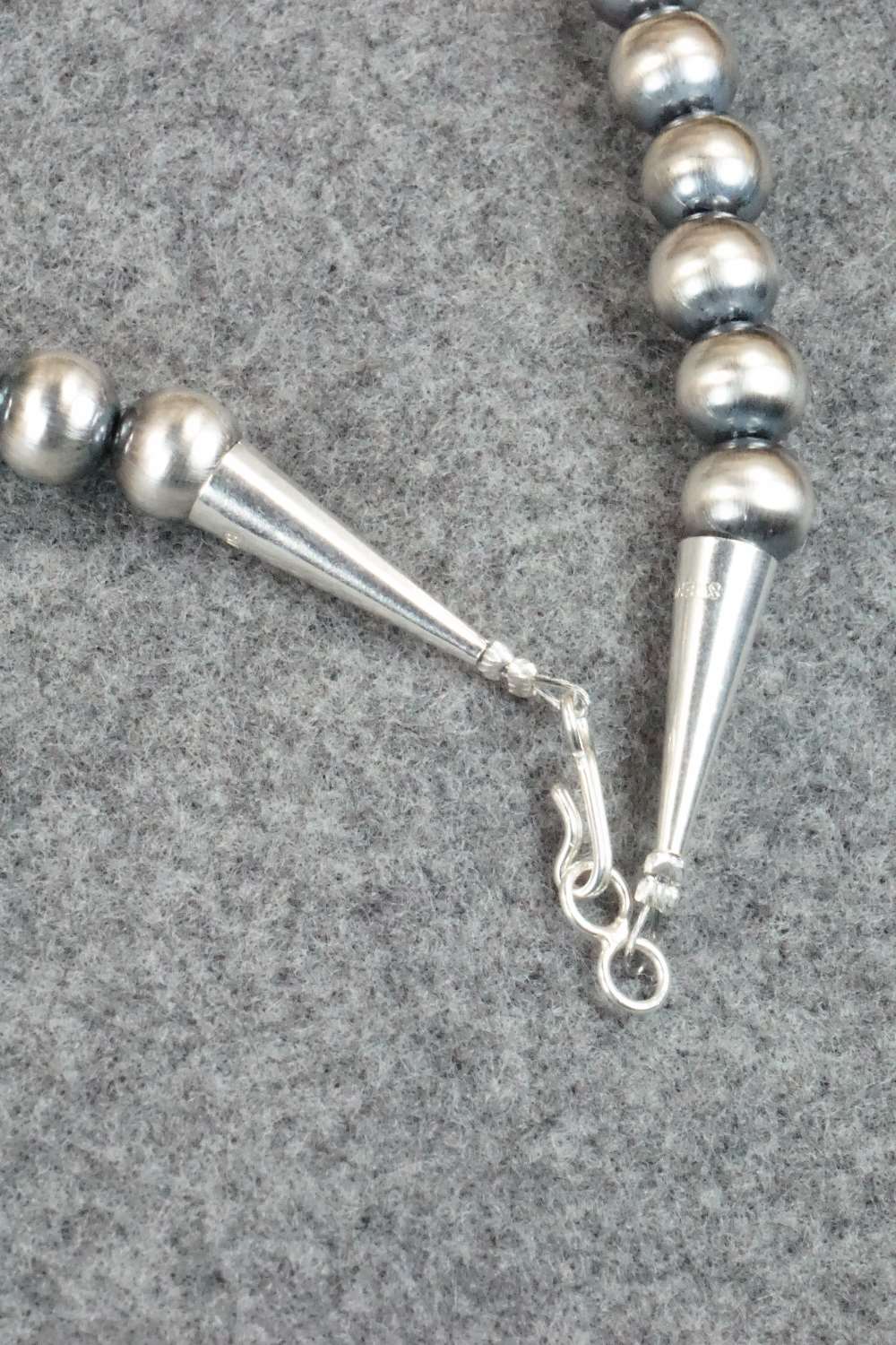White Buffalo & Sterling Silver Pendant and Necklace - Tom Lewis
