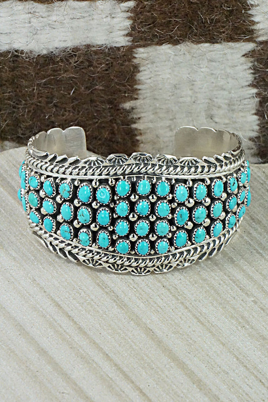 Turquoise & Sterling Silver Bracelet - Tina Jones