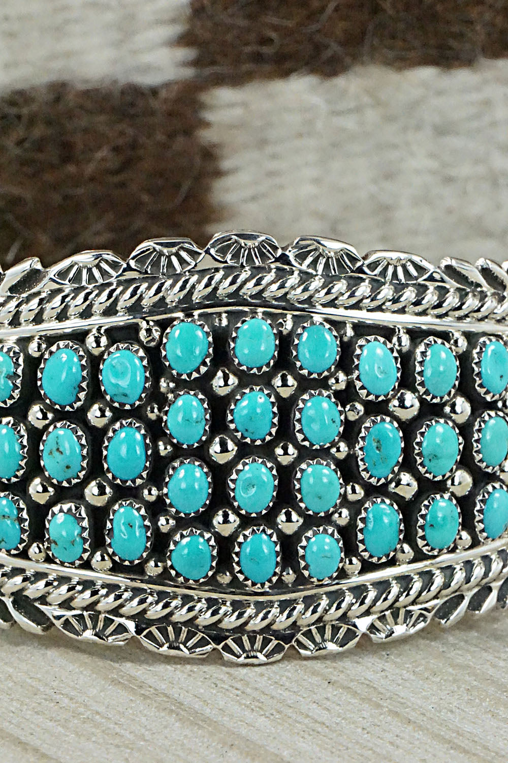 Turquoise & Sterling Silver Bracelet - Tina Jones