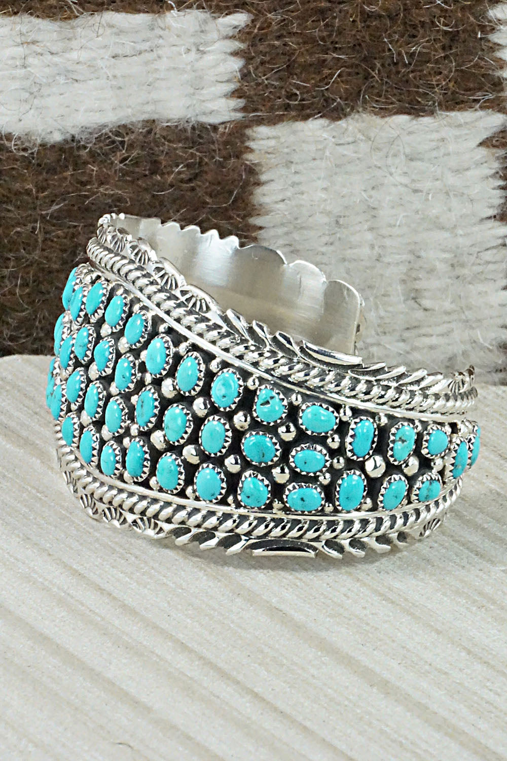 Turquoise & Sterling Silver Bracelet - Tina Jones
