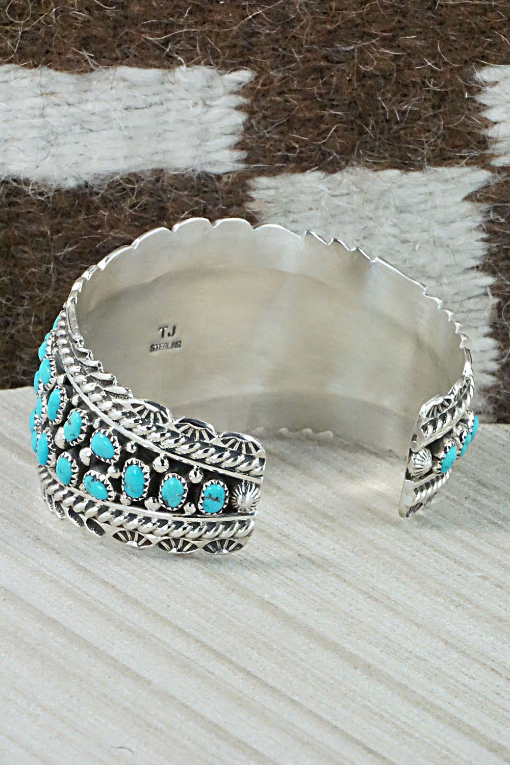 Turquoise & Sterling Silver Bracelet - Tina Jones