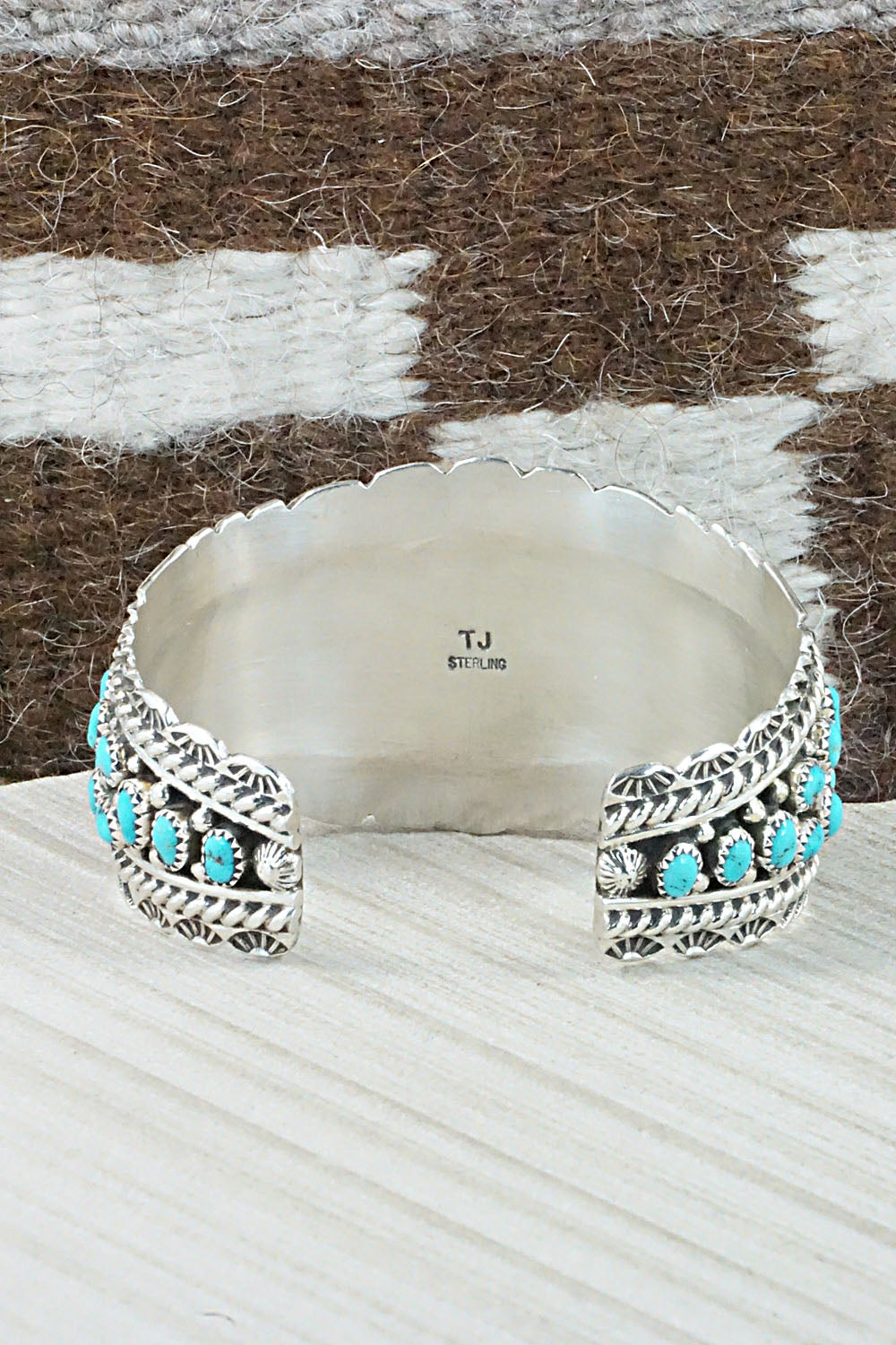Turquoise & Sterling Silver Bracelet - Tina Jones