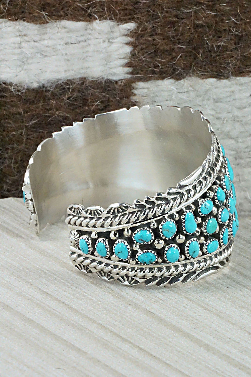Turquoise & Sterling Silver Bracelet - Tina Jones