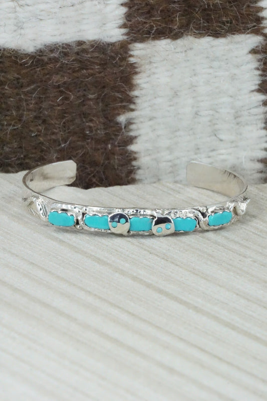 Turquoise & Sterling Silver Bracelet - Joy Calavaza