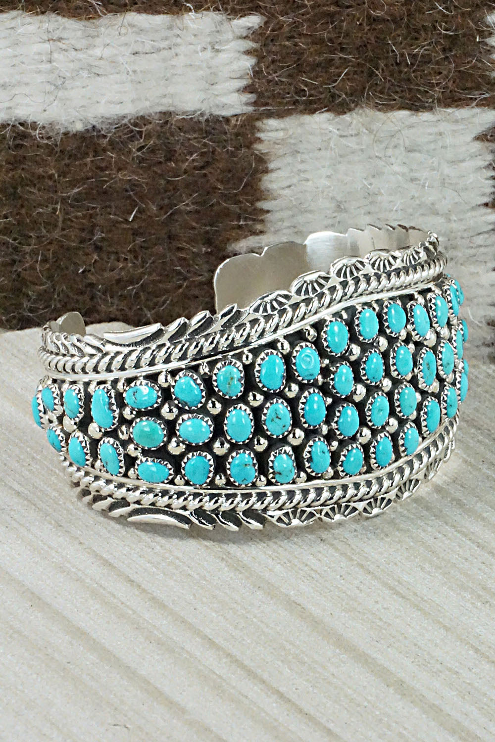 Turquoise & Sterling Silver Bracelet - Tina Jones