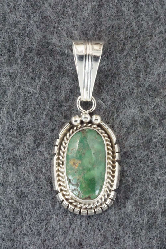 Turquoise & Sterling Silver Pendant - Samuel Yellowhair