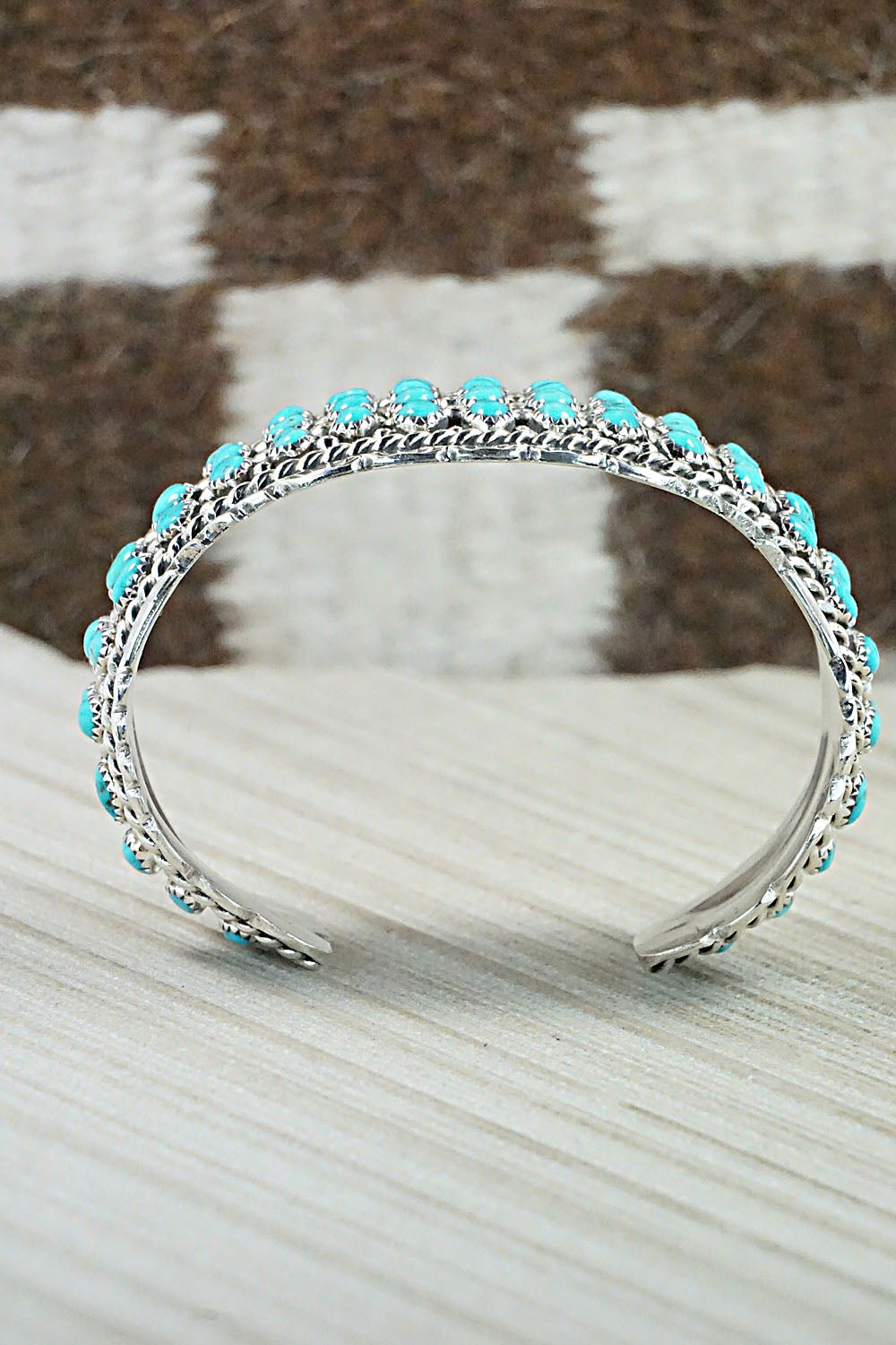 Turquoise & Sterling Silver Bracelet - Tina Jones