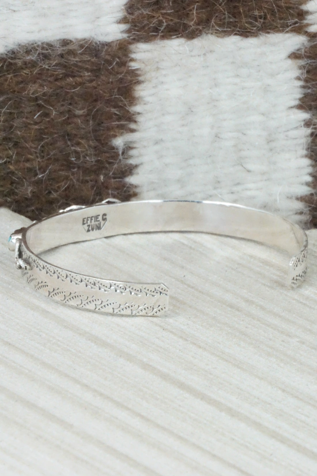 Turquoise & Sterling Silver Bracelet - Joy Calavaza