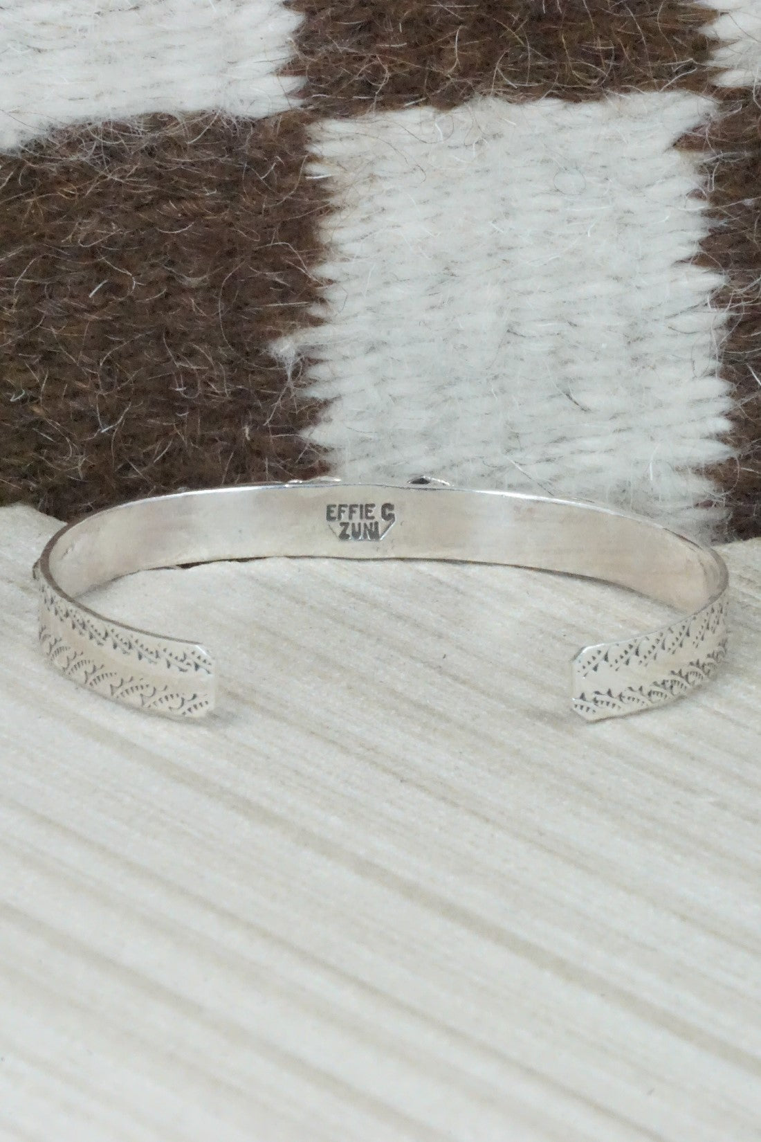 Turquoise & Sterling Silver Bracelet - Joy Calavaza
