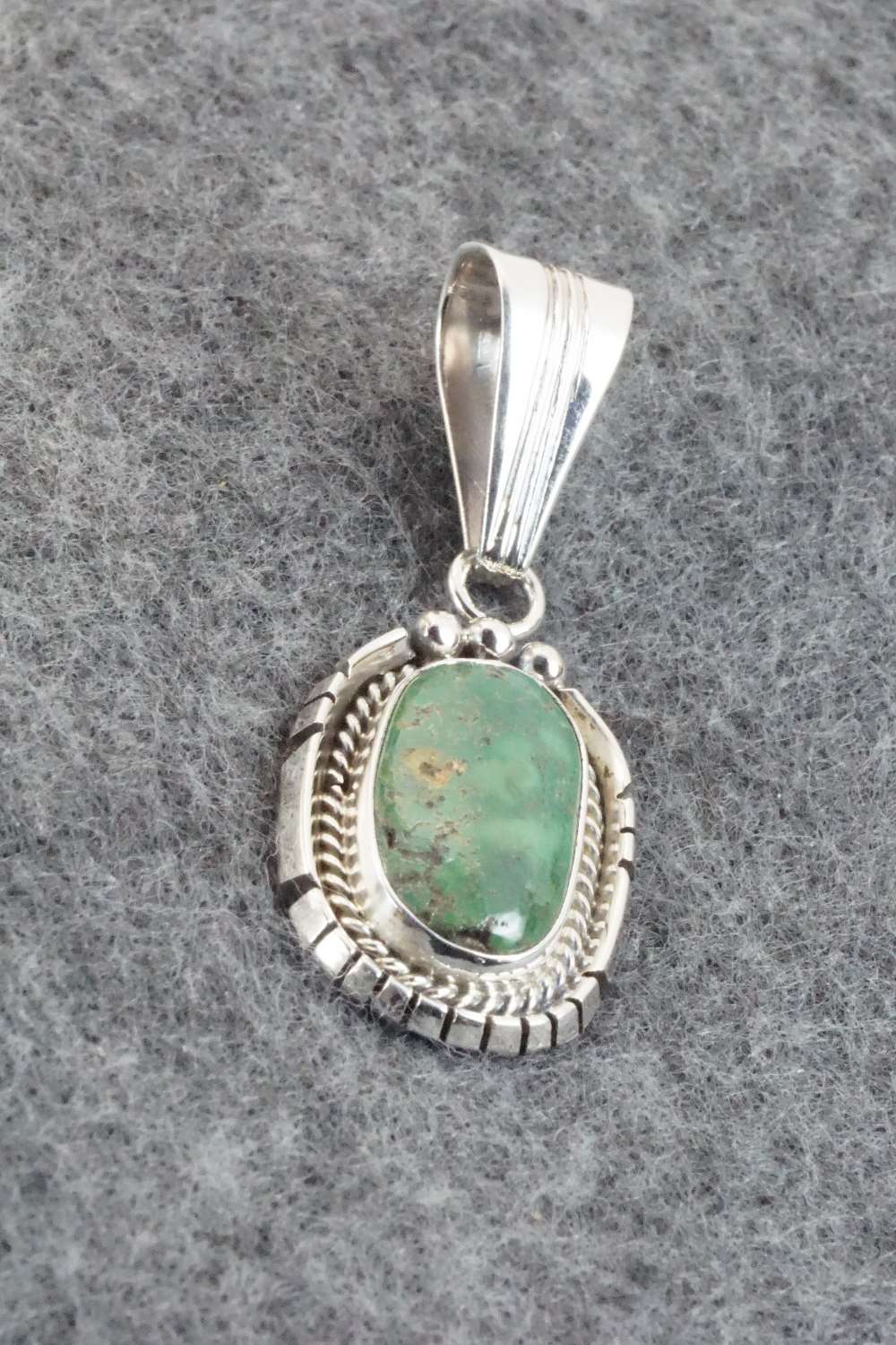 Turquoise & Sterling Silver Pendant - Samuel Yellowhair