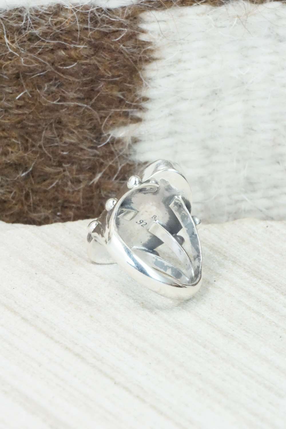 Turquoise & Sterling Silver Ring - Mark Barney - Size 6