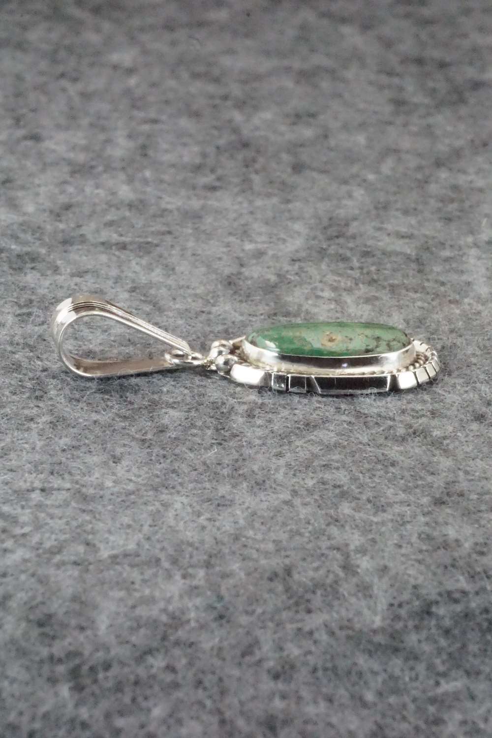 Turquoise & Sterling Silver Pendant - Samuel Yellowhair