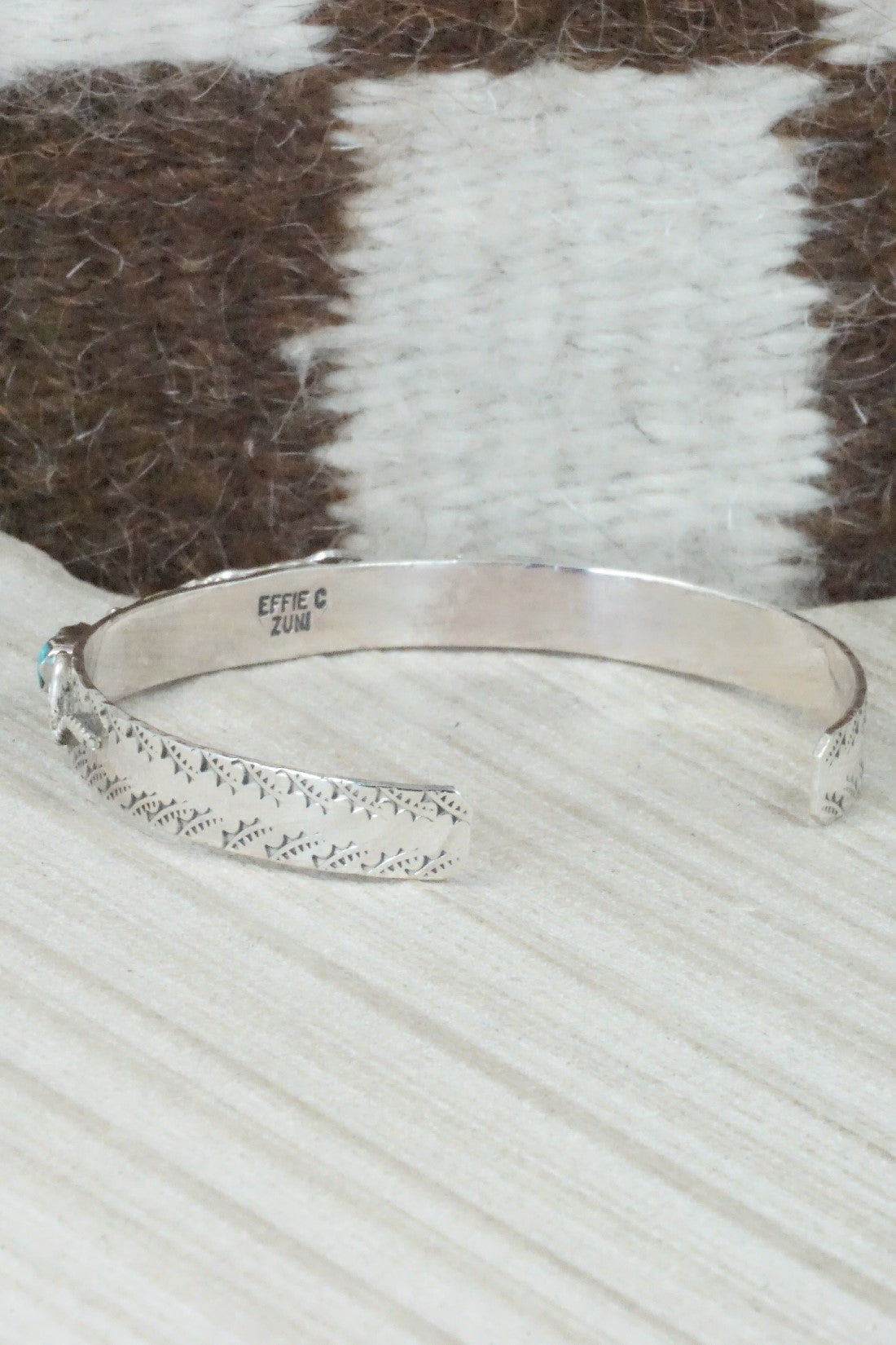 Turquoise, Coral & Sterling Silver Bracelet - Joy Calavaza