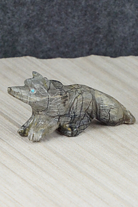Wolf Zuni Fetish Carving - Tony Mackel