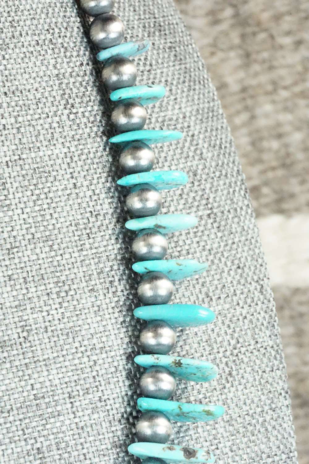 Turquoise & Sterling Silver Necklace - Rita Begay