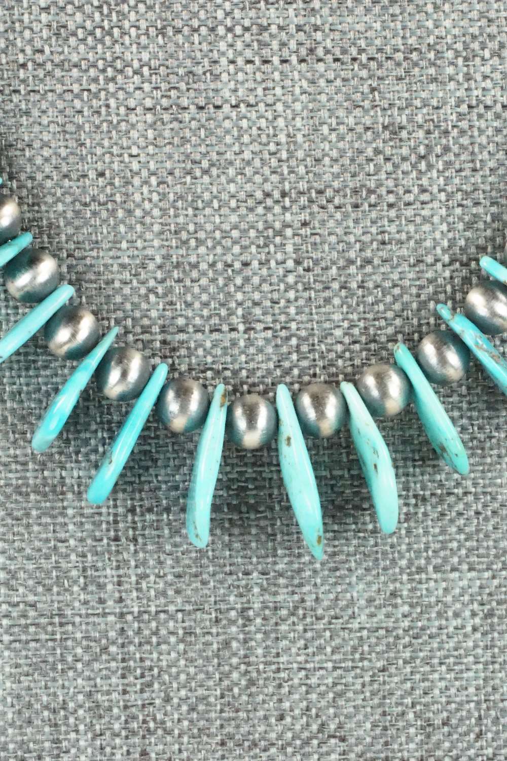 Turquoise & Sterling Silver Necklace - Rita Begay