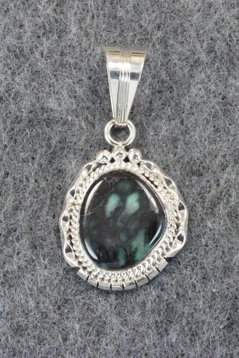 Turquoise & Sterling Silver Pendant - Samuel Yellowhair