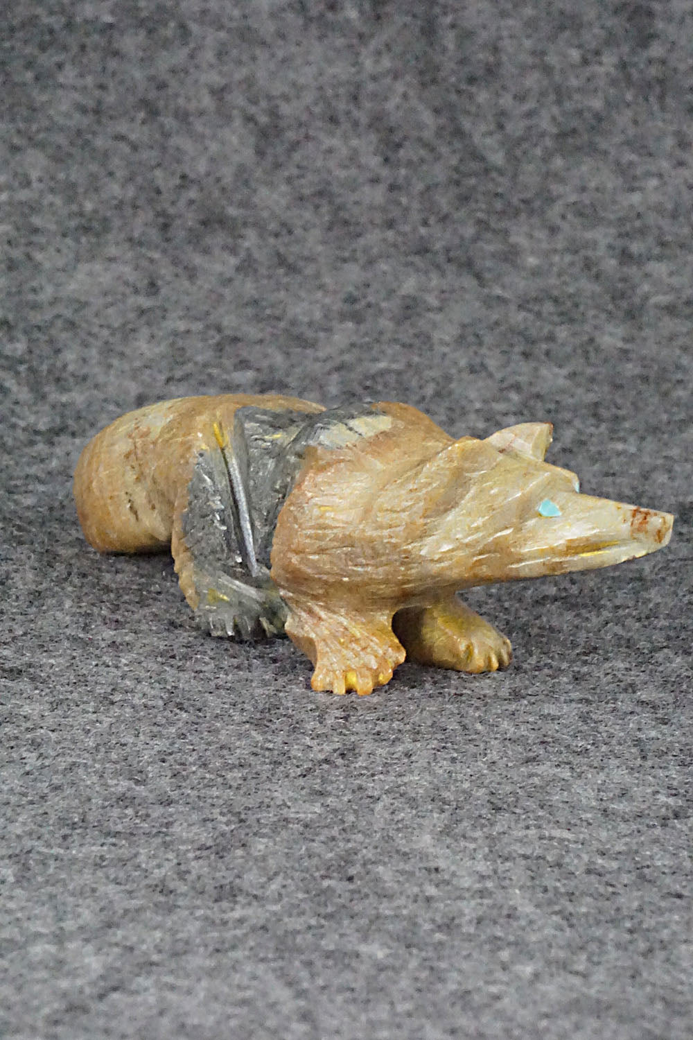 Wolf Zuni Fetish Carving - Tony Mackel