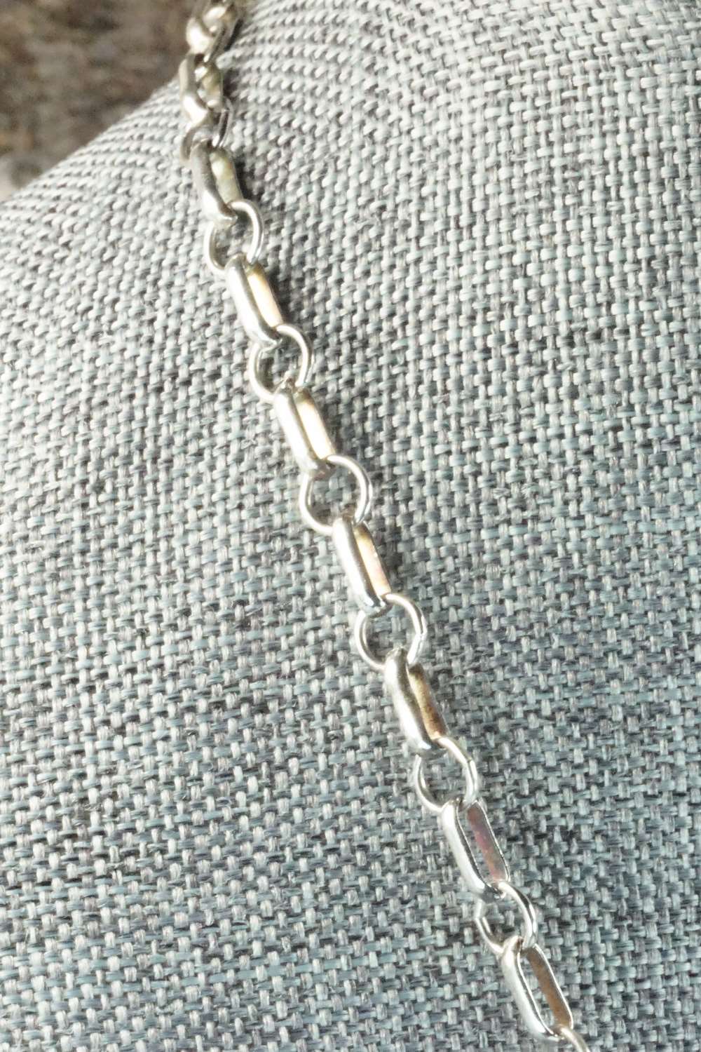 Turquoise & Sterling Silver Necklace - Navajo