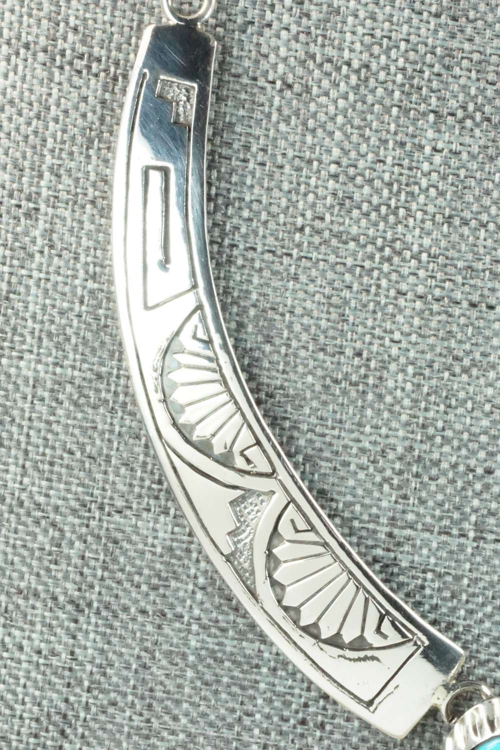 Turquoise & Sterling Silver Necklace - Navajo