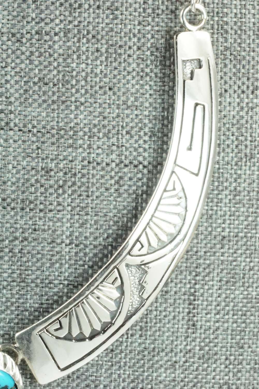 Turquoise & Sterling Silver Necklace - Navajo