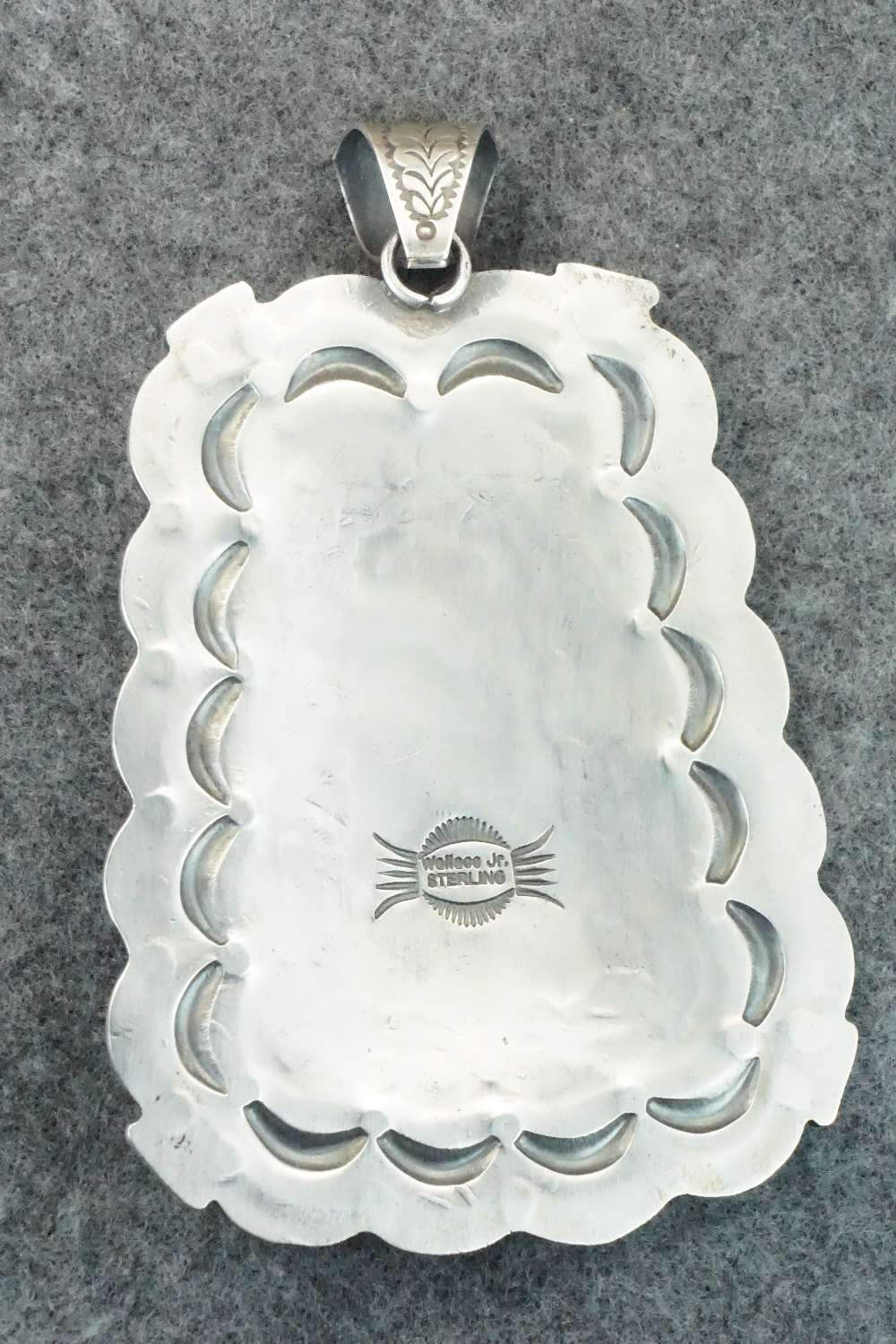 Coral & Sterling Silver Pendant - Wallace Jr.