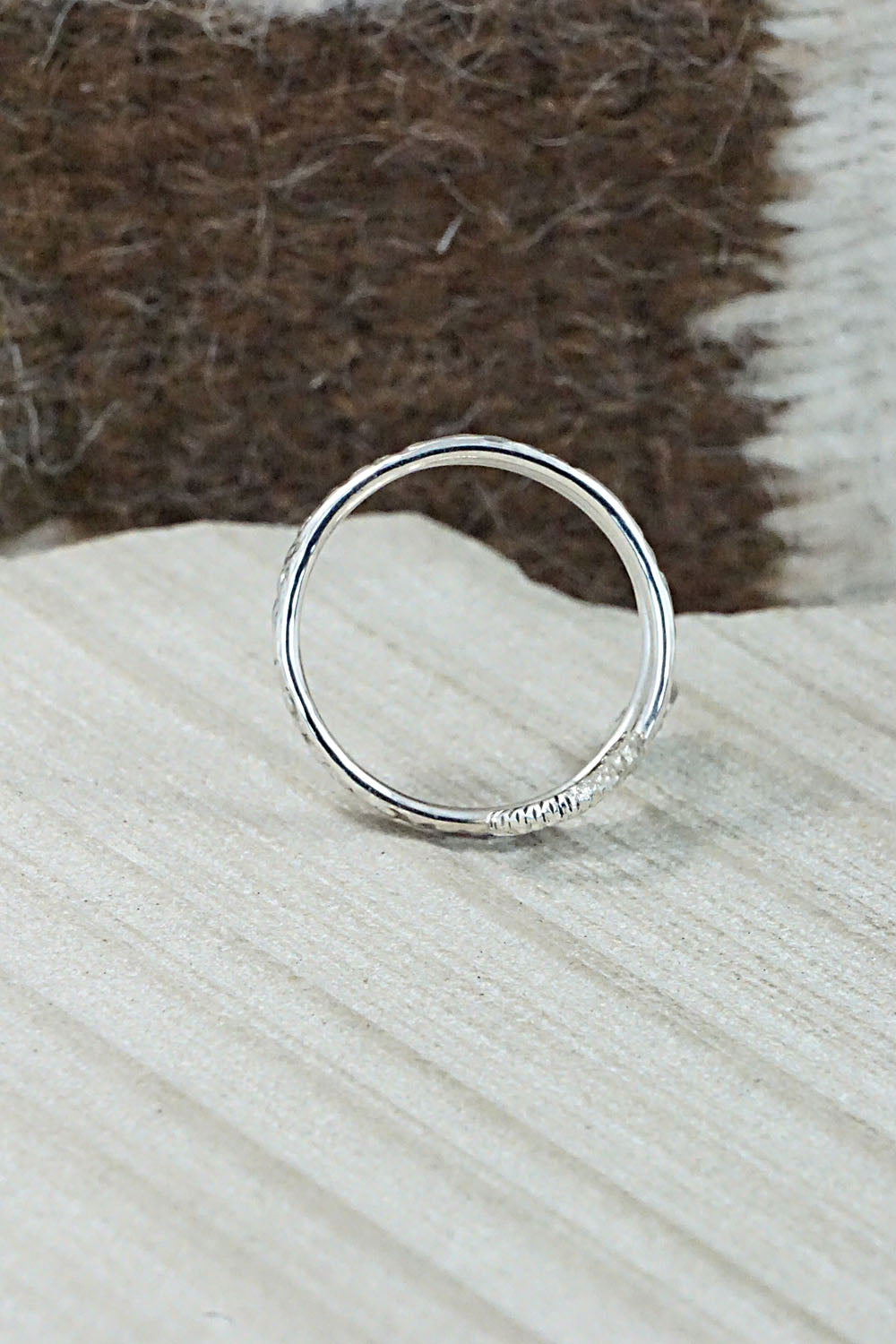 Turquoise & Sterling Silver Ring - Joy Calavaza - Size 10