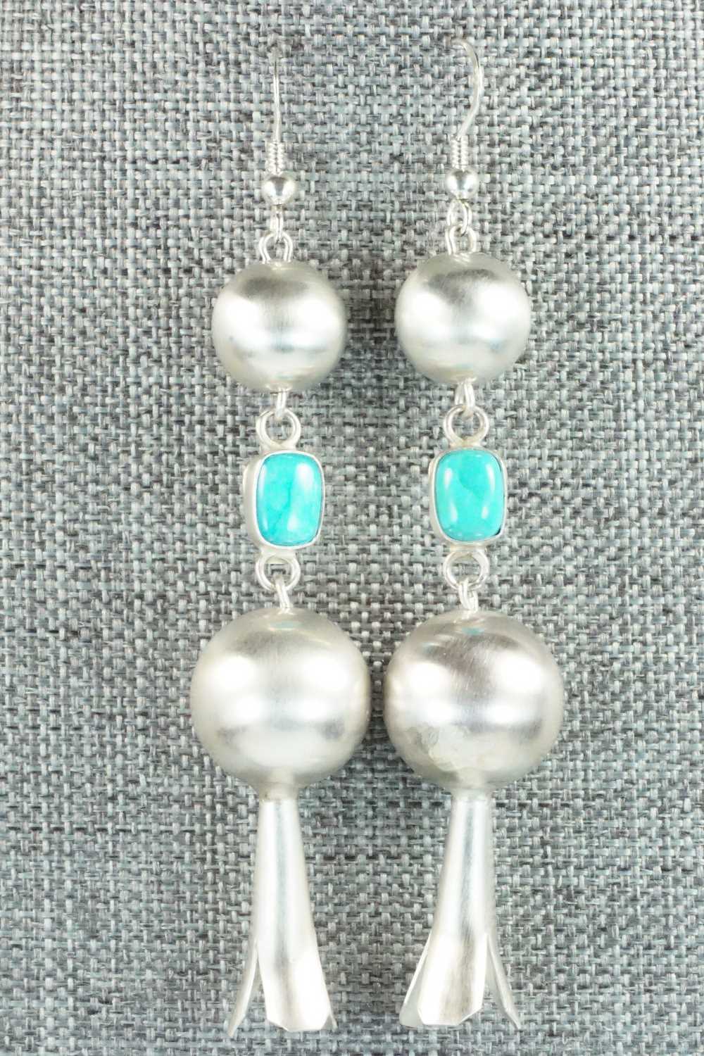 Turquoise & Sterling Silver Earrings - Anthony Skeets