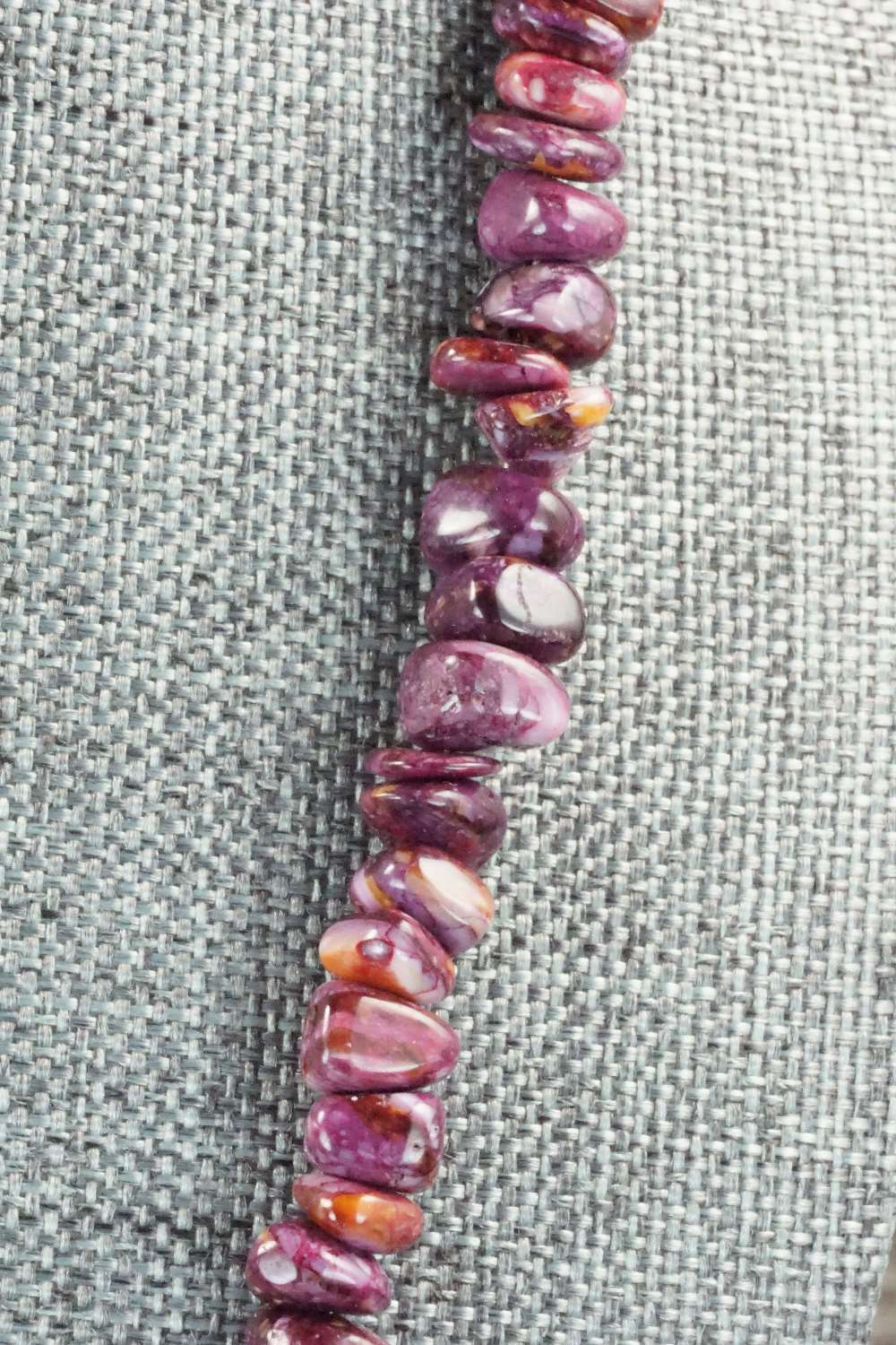 Spiny Oyster & Sterling Silver Necklace - Louise Joe