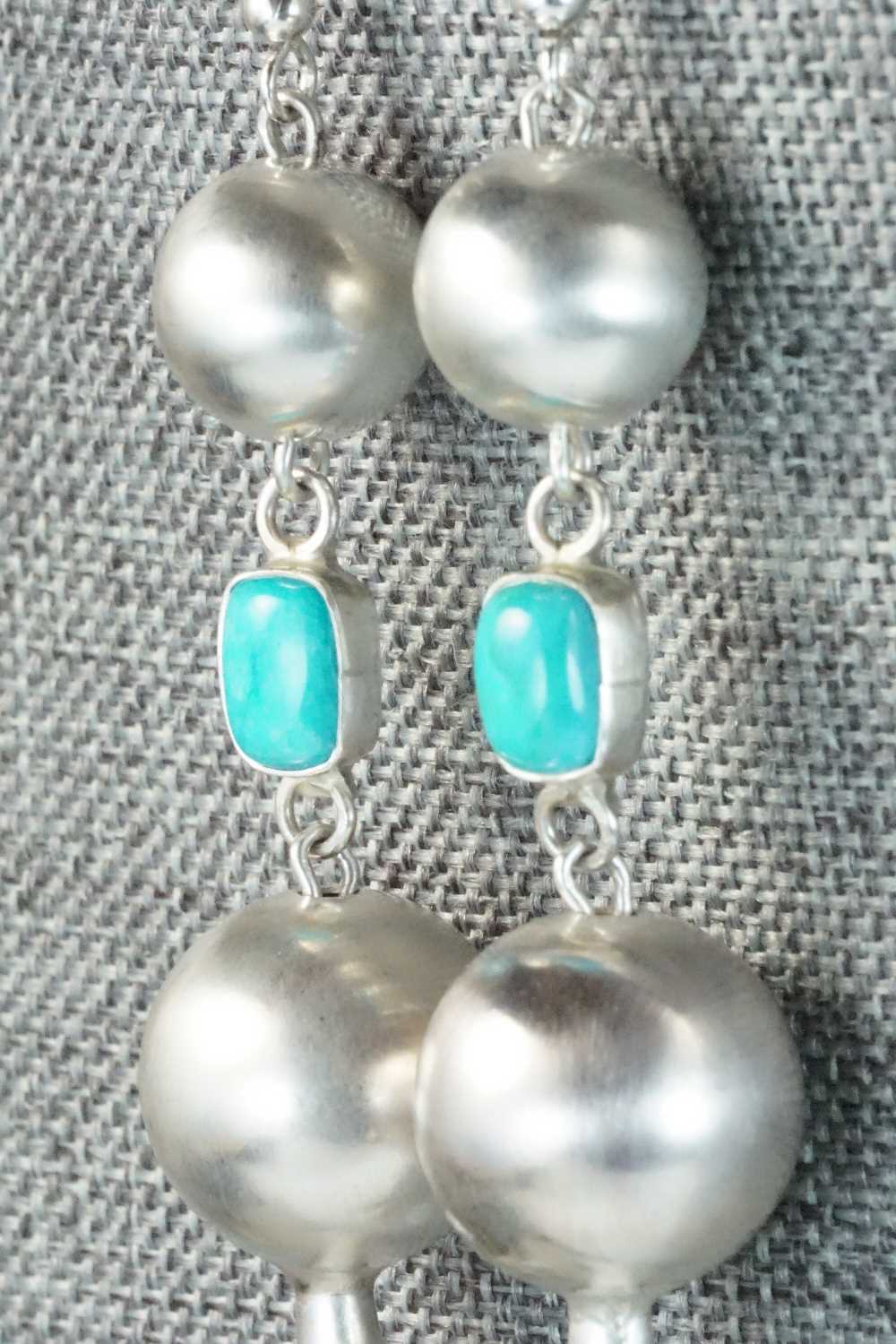 Turquoise & Sterling Silver Earrings - Anthony Skeets