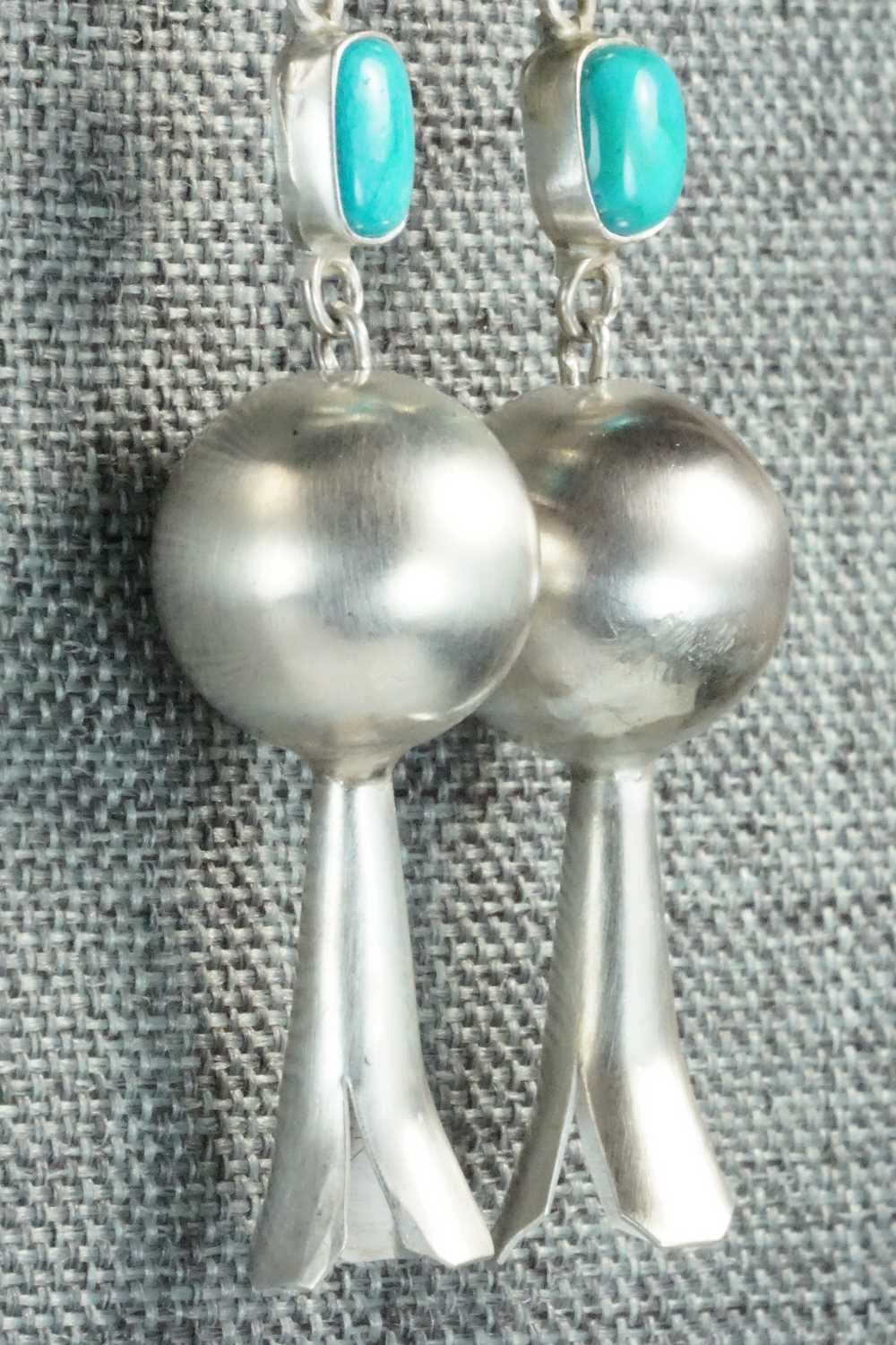 Turquoise & Sterling Silver Earrings - Anthony Skeets