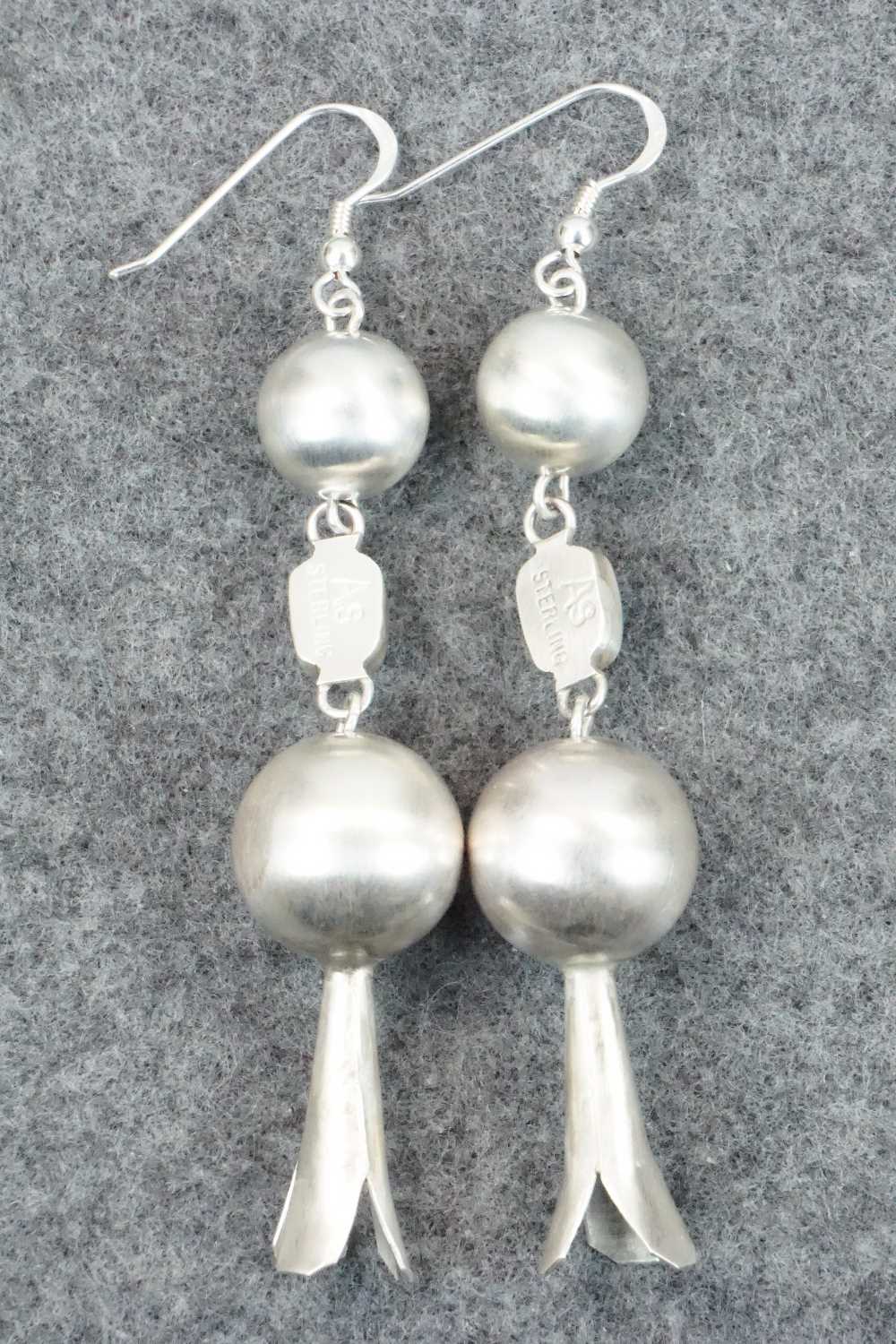 Turquoise & Sterling Silver Earrings - Anthony Skeets