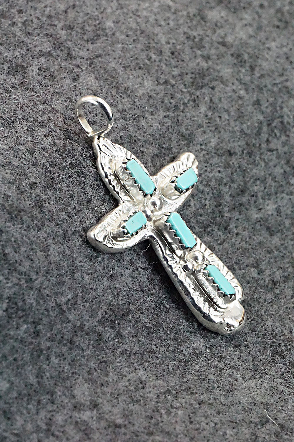 Turquoise & Sterling Silver Pendant - Verona Quam