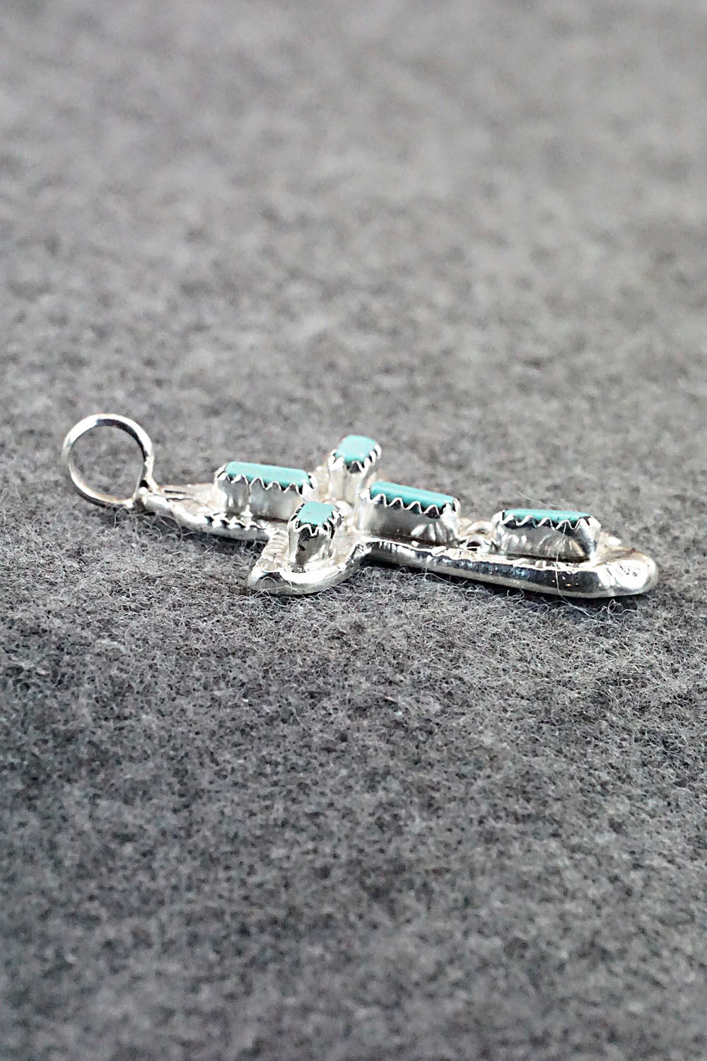 Turquoise & Sterling Silver Pendant - Verona Quam