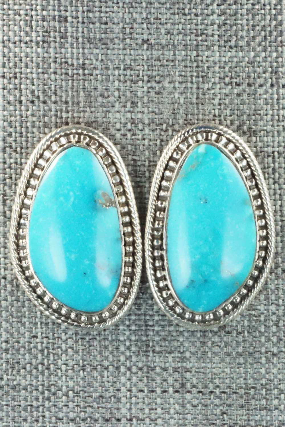 Turquoise & Sterling Silver Earrings - Mark Barney