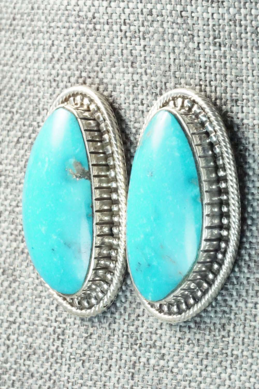 Turquoise & Sterling Silver Earrings - Mark Barney