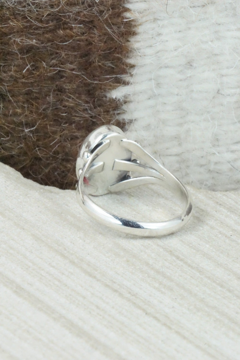 Turquoise & Sterling Silver Ring - Hiram Largo - Size 10