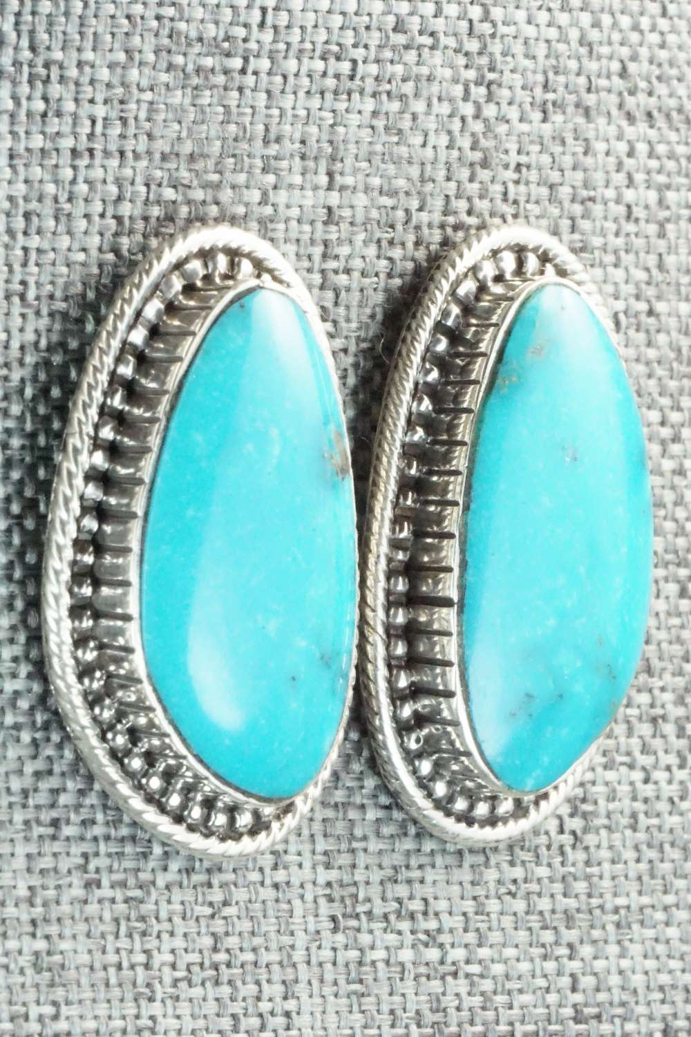 Turquoise & Sterling Silver Earrings - Mark Barney