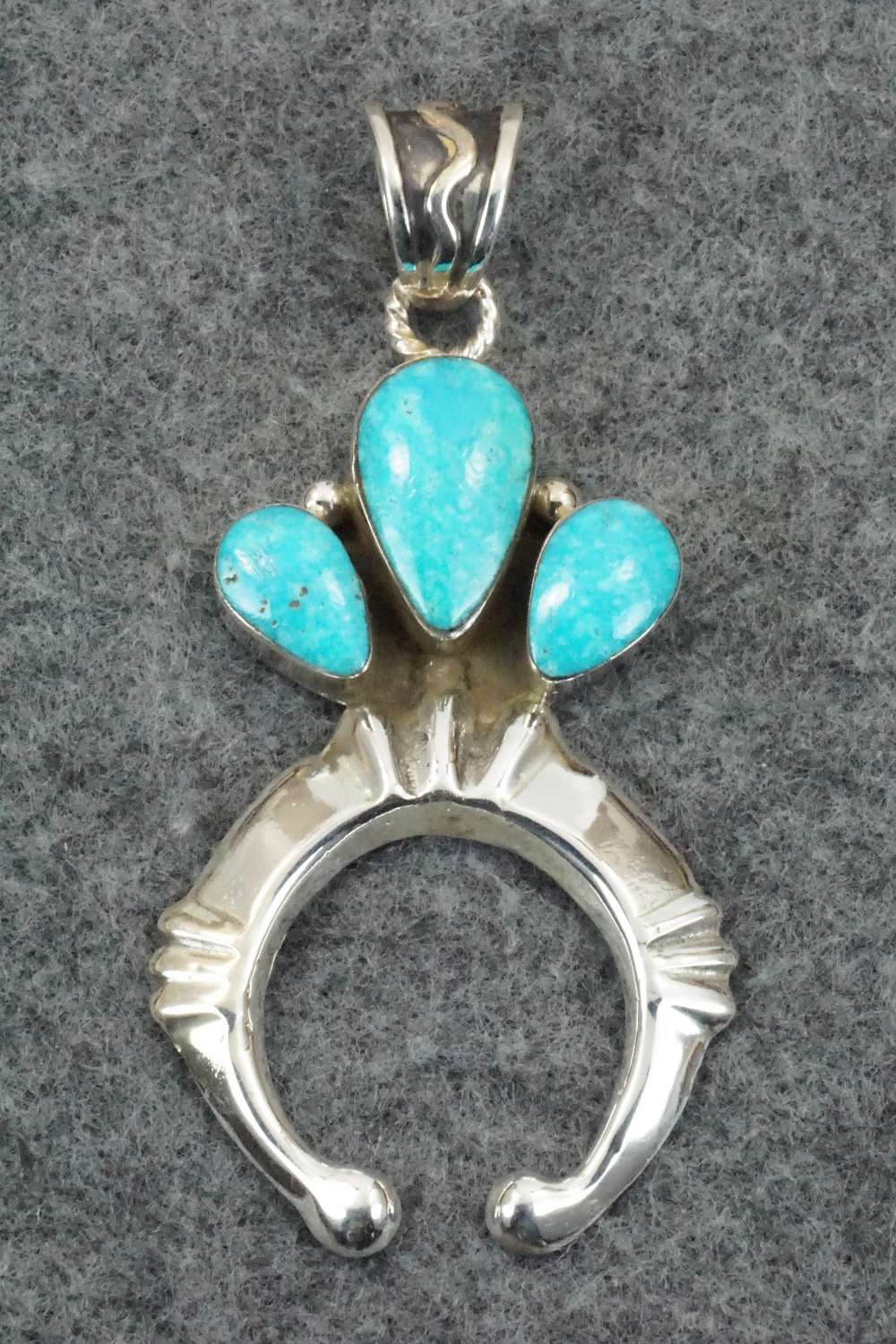 Turquoise & Sterling Silver Pendant - Sadie Jim