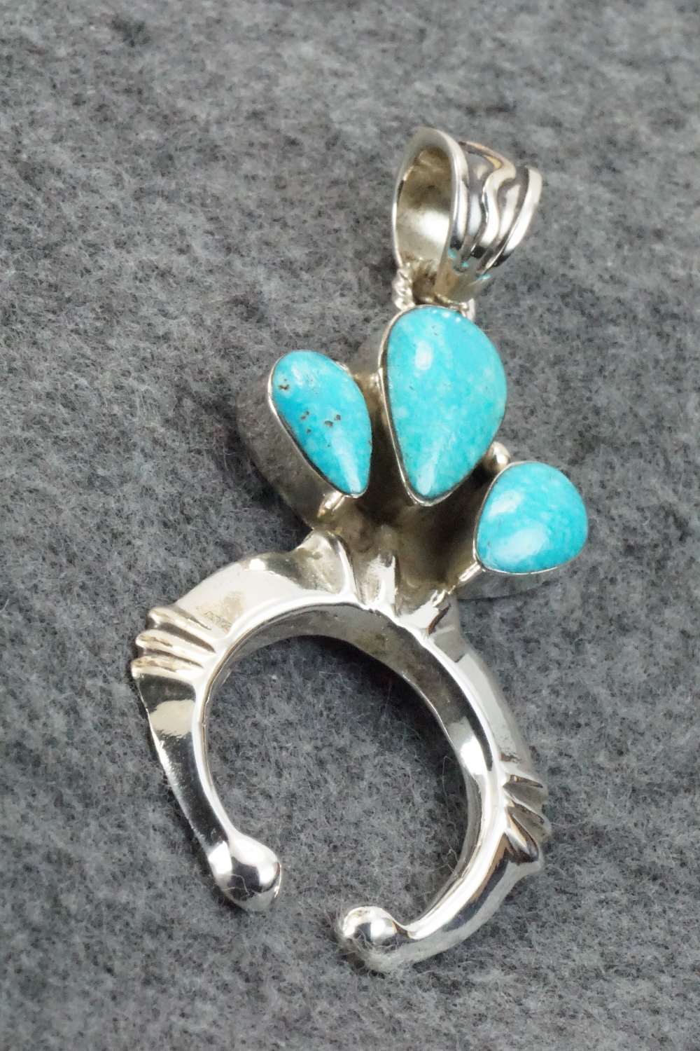 Turquoise & Sterling Silver Pendant - Sadie Jim