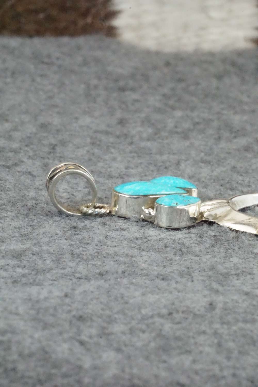 Turquoise & Sterling Silver Pendant - Sadie Jim