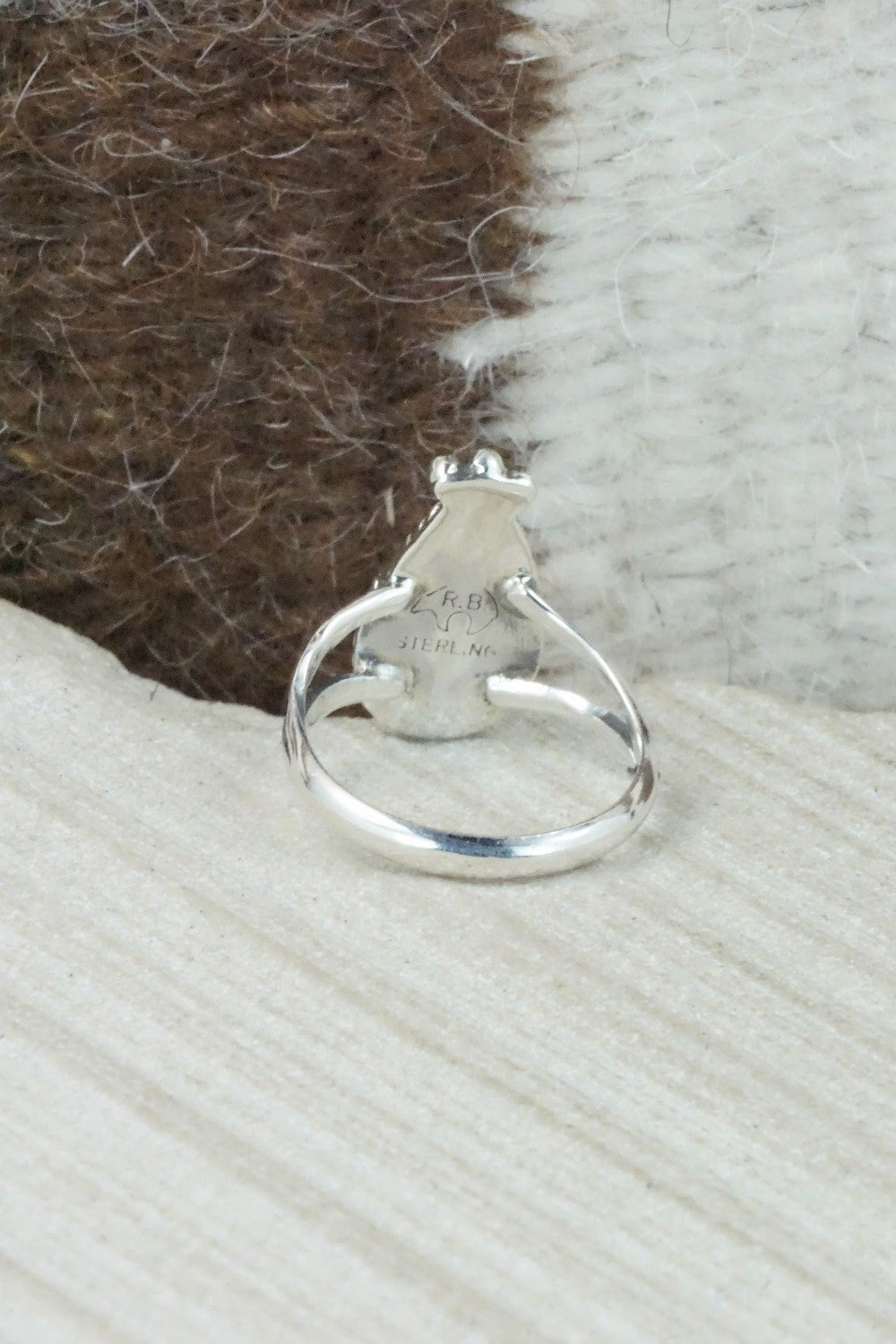 Turquoise & Sterling Silver Ring - Alice Rose Saunders - Size 6