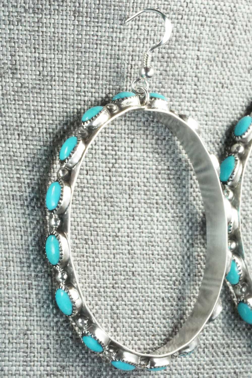 Turquoise & Sterling Silver Earrings - Anthony Skeets