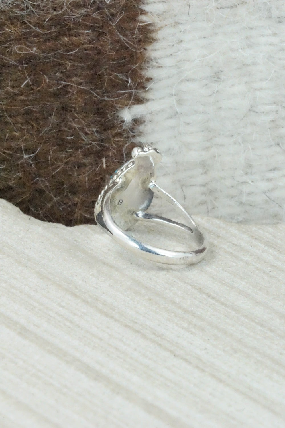 Turquoise & Sterling Silver Ring - Alice Rose Saunders - Size 6