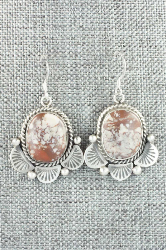 Wild Horse & Sterling Silver Earrings - Delvin John
