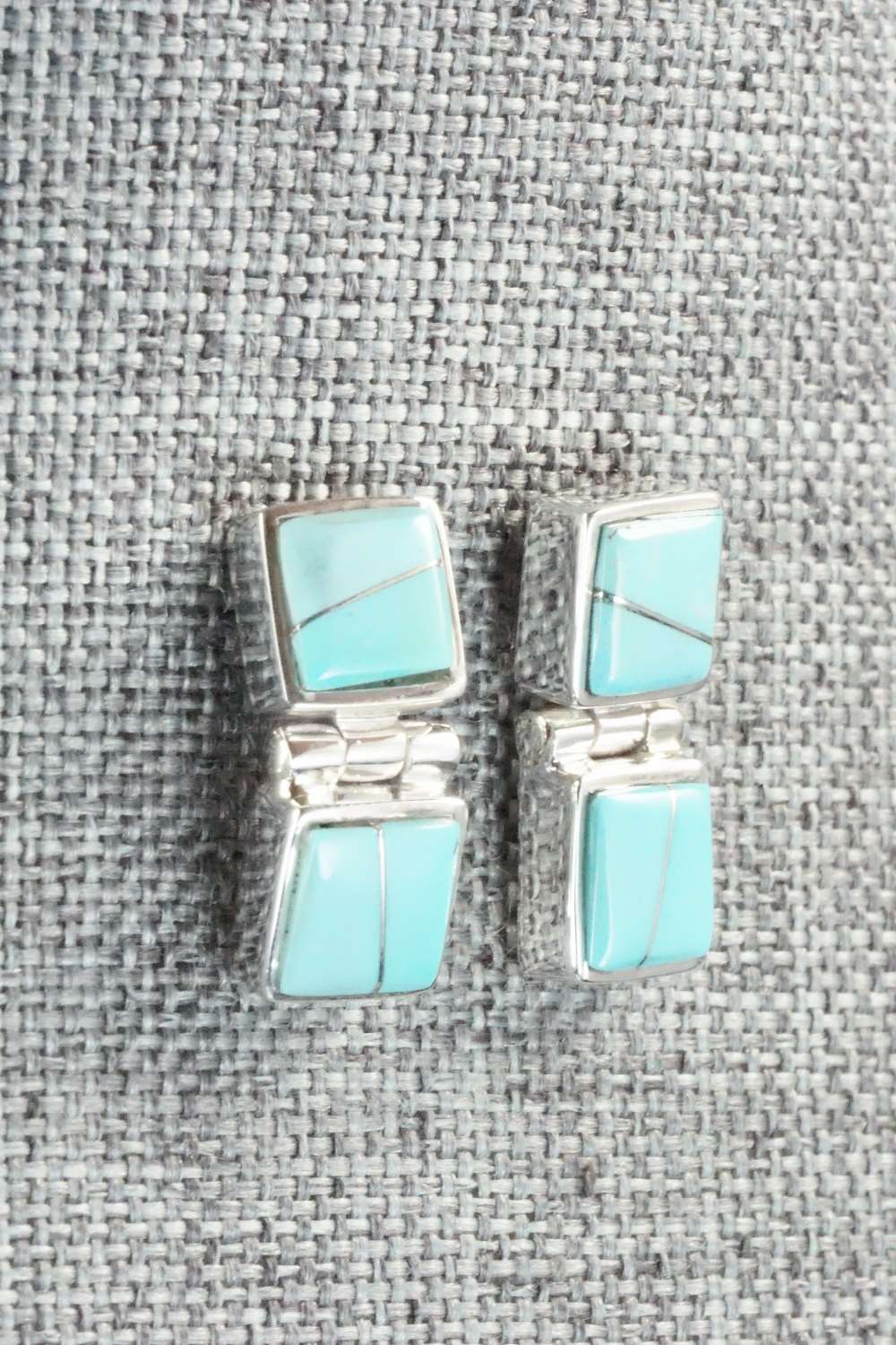 Turquoise & Sterling Silver Necklace and Earrings - Calvin Begay
