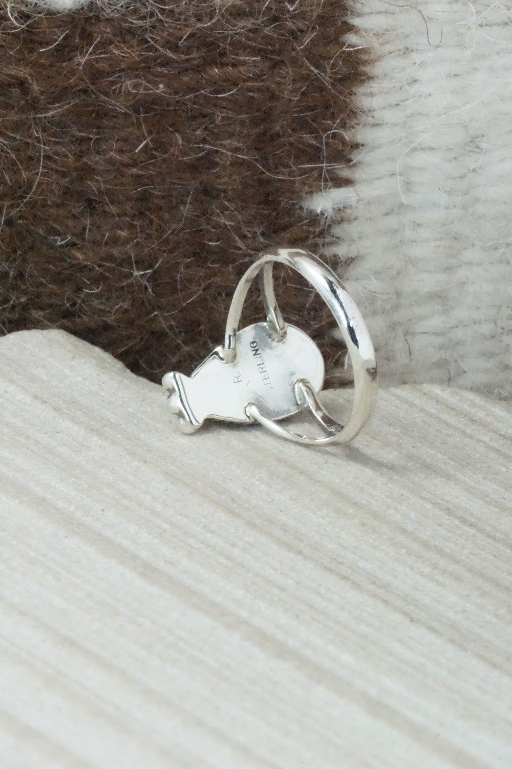 Turquoise & Sterling Silver Ring - Alice Rose Saunders - Size 6.75