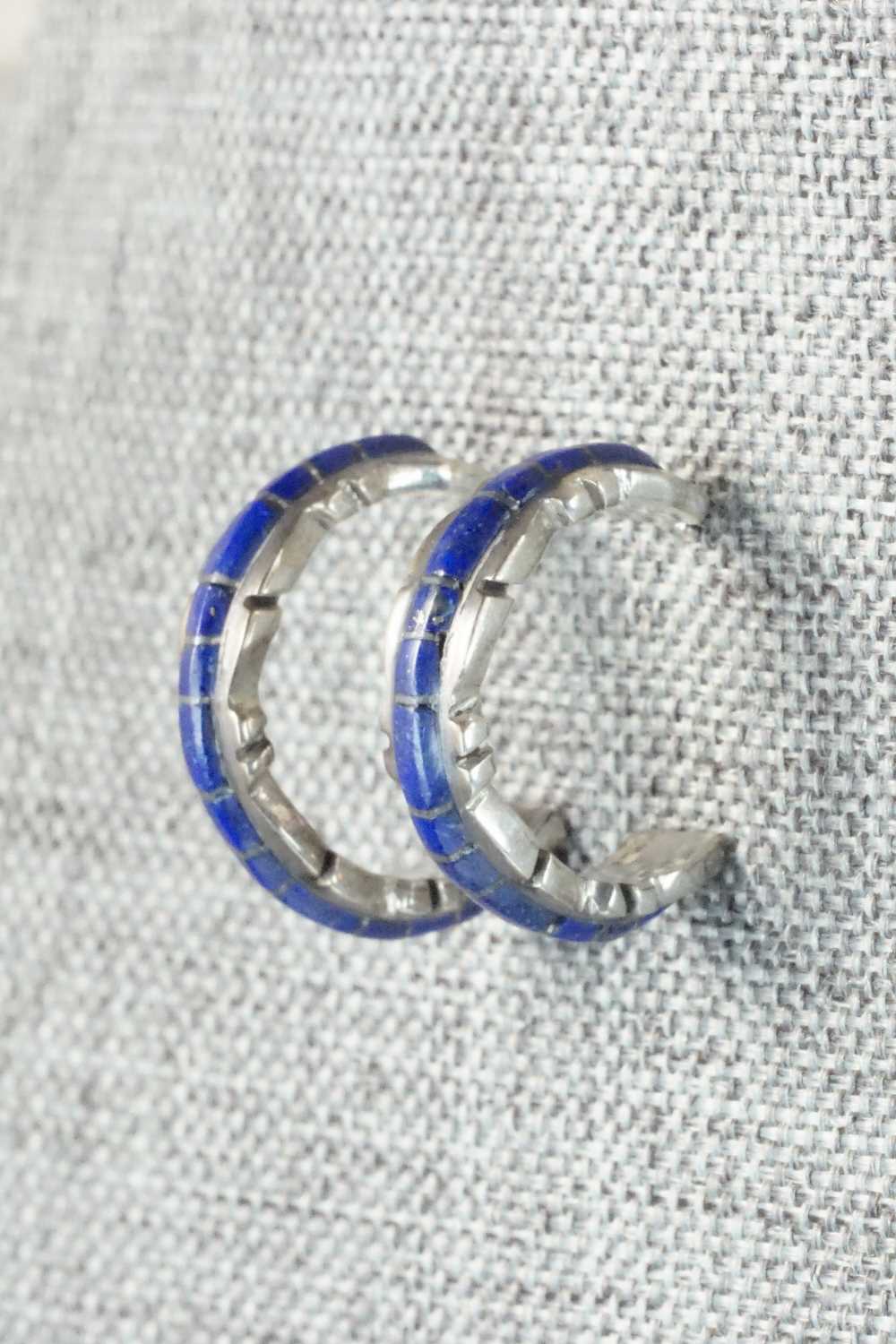 Lapis & Sterling Silver Earrings - Sheldon Lalio