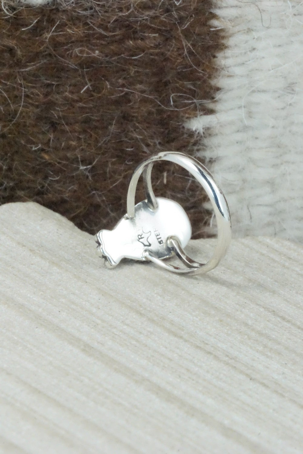 Turquoise & Sterling Silver Ring - Alice Rose Saunders - Size 6.75