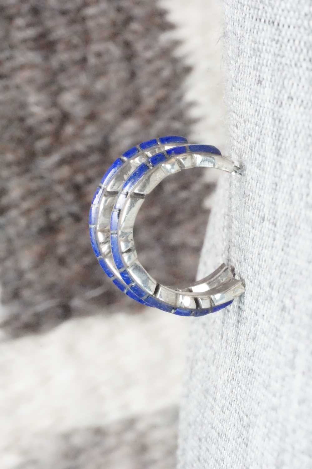 Lapis & Sterling Silver Earrings - Sheldon Lalio